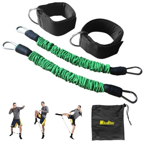 N3od3er Knöchelwiderstandstraining, Geschwindigkeit und Beweglichkeit, Trainingswerkzeug, Knöchel-Widerstandsbänder für Fußball, Basketball, Taekwondo, Yoga, Boxen, Kickboxen, Thai, Punsch, Karate,