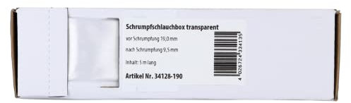 Schrumpfschlauch transparent Ø 19,0 mm / Länge: 5 m