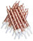 Anniversary House Pack of 12 Rose Gold Metallic Birthday Candles with Holders, 7.5cm, Celebration Cake Decoration, Birthday Candles for Cakes, Candles for Cake, Copper, AHC233