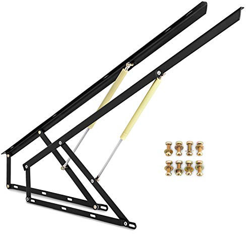 VEVOR 1 Pair 4FT Pneumatic Bed Lift Kits Heavy Duty Gas Spring Bed Lift
