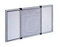 Zanzariera estensibile in alluminio (50x70/132 cm. - Telaio bianco)