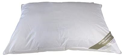 Betten Hofmann Luxus 3-Kammer-Kopfkissen 60x80 cm, Kissen Polster, Wohlfühlkissen mit weicher Daunenhülle, stützend, strapazierfähig, waschbar, 100% Natur