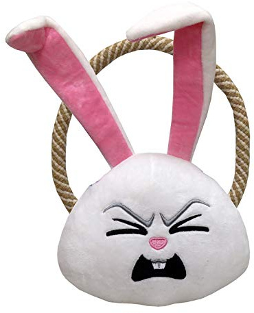 CYPBRANDS Pets JU-04-PET Plüschspielzeug und Seil für Hunde 2, Snowball