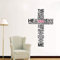 Christliches Zitat Wandaufkleber Des Christlichen Kreuzes Für Hauptschlafzimmerdekoration Jesus Christ Psalm58 * 43Cm