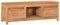 vidaXL Meuble TV Armoire Basse Meuble Divertissement avec 2 Tiroirs et 1 Compartiment Salon Maison Intérieur 100x30x35 cm Bois de Teck Massif
