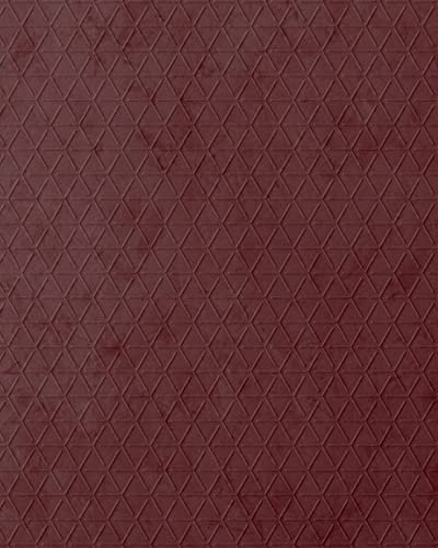 Wall Panel Textile Look WallFace 22719 Cube Velvet Bordeaux Velvety Soft Design Panelling Leather Look matt self-Adhesive red 2,60 m2