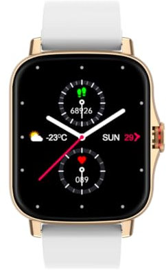 Radiant - Las Vegas Kollektion - Smartwatch, Smartwatch mit Pulsmesser, Blutdruckmessgerät, Schlafmonitor und Digital-Aktivitätsarmbandfunktion. Für Männer und Frauen. Kompatibel mit Android iOS.