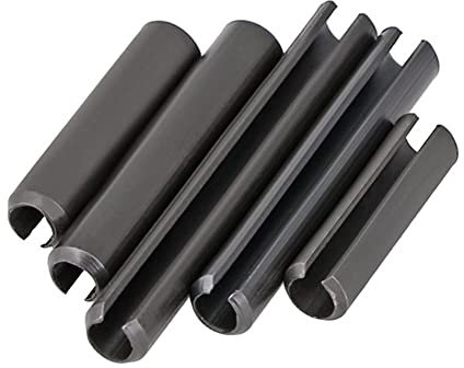 CONPHERON Geschlitzte Federstifte, Hohlspannstifte aus Kohlenstoffstahl, Schwarz, M6x80 mm,10 Stück