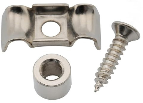 Musiclily Pro 16mm Vintage Butterfly Style Steel Guitar String Guide Retainer Tree for Strat Electric Guitar and Bass, Nickel