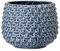 Nordring Retro Übertopf Vintage Pflanztopf für Zimmerplanzen Blumentopf Pino L (16,5 cm ø), Petrol, Keramik