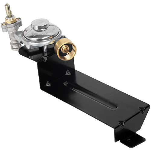 Ventilregler für Weber Q200 Q220 Serie 396001 396002 566001 566002 566801 Gasgrills Ersatzteile für Weber 80476 Ventilregler Montage Schwarz