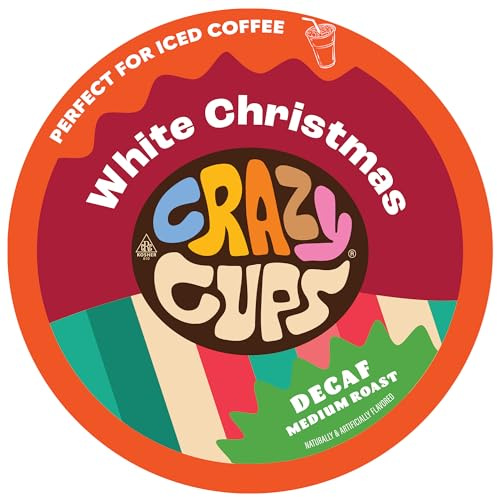 Crazy Cups Bianco Natale DECAF 22ct Coppa singola 13G