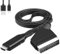 mizikuu Scart a HDMI Convertidor, Adaptador de euroconector a hdmi Plug&Play Entrada Scart Salida HDMI Apoyo 720/1080P Reproductor de Adaptador para HDTV, DVD BLU-Ray, VCR, Proyector