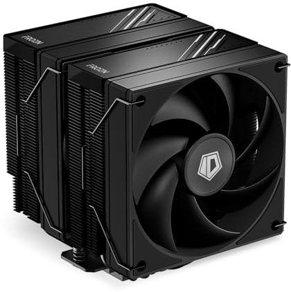 ID-COOLING FROZN A620 Black - Dual-Tower-Luft-CPU-Kühler, 6×Ф6mm Heatpipes, duale 120x120x25mm FDB-Lüfter, TDP 270W, kompatibel mit Intel LGA1700/1851/1200/115X und AMD AM4/AM5 (153 mm Höhe).
