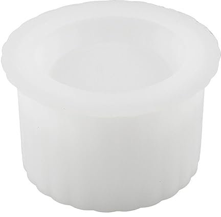 MISUVRSE Molde de silicona versátil para taza de cemento, ideal para manualidades hermosos portavelas de yeso y adornos, molde de silicona para taza de cemento de gota de cristal