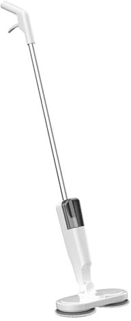 Trapeador Eléctrico Inalámbrico, Trapeador Giratorio Inalámbrico con Varilla Retráctil, Rotación de 180°, Rociador de Agua, Limpiador de Pisos Ligero, Silencioso y Recargable