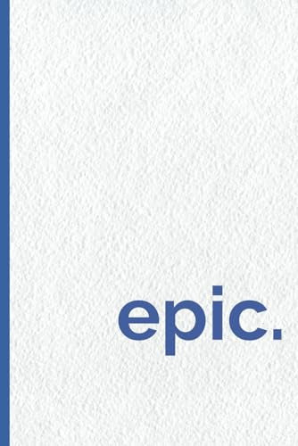 Epic Notebook: 120 pages | 6 x 9 | lined pages | Gen X gift | 80s and 90s fans