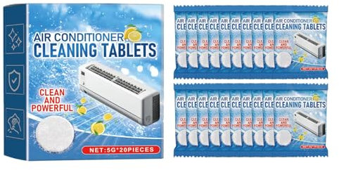 Compresse detergenti per condizionatore d'aria, pastiglie per la pulizia profonda del detergente AC - Compresse detergenti ad alte prestazioni, compresse detergente AC, controllo scum/odori, forniture