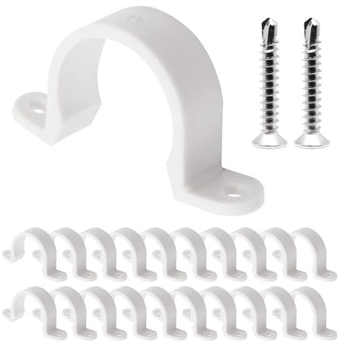 ZHMEINA Morsetti per tubi in PVC e plastica, Set di 30 pezzi, 2,5 cm