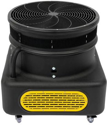 Donened - 750W Luftgebläse, Elektrische Gebläse mit 4 Räder, Dauergebläse für aufblasbare Spielzeuge, 2800RPM Windmaschine mit langem Netzkabel (Schwarz)