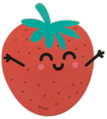 Mr. Wonderful - Pizarra blanca magnética - Fresa - Pizarra blanca magnética - Borrable - Incluye un rotulador borrable con tinta negra