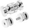 Aoyswuz 2 Piezas Tirador para Puerta de Ducha Aleación de Aluminio Manija Puerta Vidrio 30 mm para Baño,Cocina