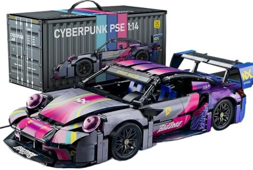 JUCYJULY Technique Voiture de Sport Blocs de Construction pour Porsche 911, 1168 Pièces Kit de Construction Maquette de Voiture Course Jouet, MOC Racing Supercar Cadeau pour Enfants Adultes (66611)
