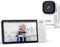 GHB Baby Monitor Video e Audio 5'', 350° Telecamera Rotante 720HD IPS Schermo, 5000mAh, Monitoraggio Temperatura, Visione Notturna, Audio Bidirezionale, VOX, Ninne Nanne