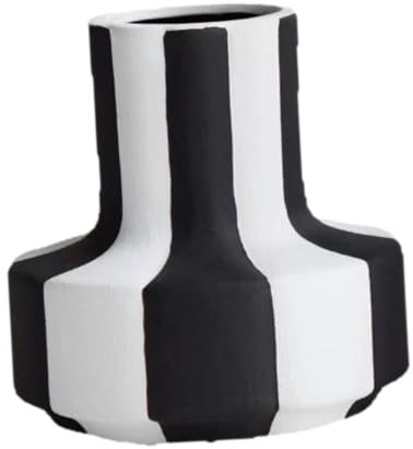 Sharplace Keramikvase Blumenvase Schwarz für Pampasgras, Dekorative Vasen 13 cm hoch für Blumen, Moderne kleine Blumentopf Tisch Regal Boho Dekoration für Wohnzimmer, Bad, Bauernhaus, Arbeitsplatten
