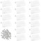 MOROBOR Lot de 16 poignées invisibles en alliage d'aluminium pour armoires, tiroirs, portes coulissantes, placards (50 mm, blanc)