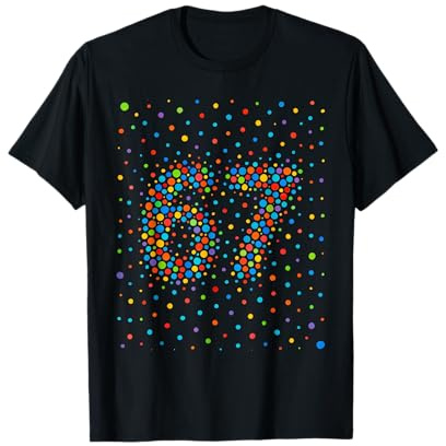 Funny Spotty Dots Meme 67 Dotty Spots Kids Young Boys Teen T-Shirt