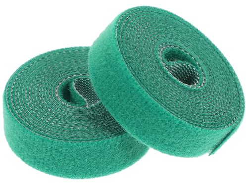 2 Stück Verstellbarer Pflanzenbinder Grün aus Nylon für Gartenpflanzen
