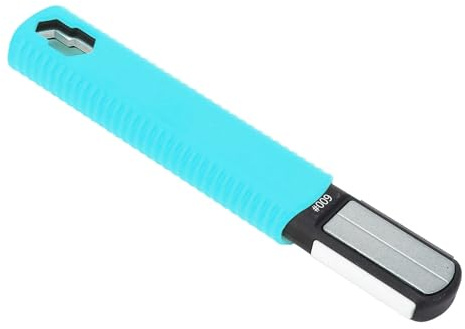 ANKROYU Professional Garden Tool Sharpener Double Head Portable Hedge Shears Scissors Sharpener with 360 600 1000 Grit Abrasives for Lawnmower Blades Pruning Tools Garden Equipmen