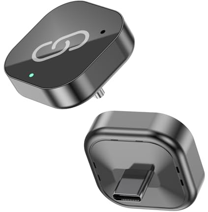 Spedal Kabelloser CarPlay & Android Auto Adapter Typ-C, 2026 Upgrade 5.8GHz Superschnell, Plug & Play für iPhone & Android 10+, mit Kabel-CarPlay Autos ,Schwarz