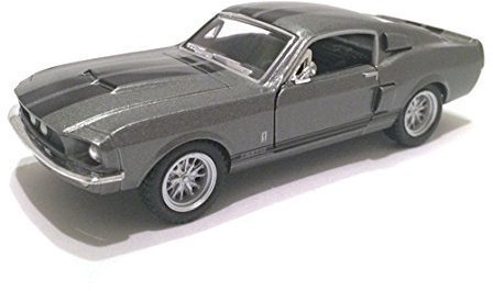 Scale 1/38 1967 Ford Shelby Mustang GT-500 diecast car Grey by Kinsmart