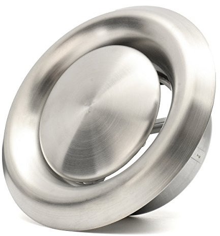 Stainless Steel Diffuser Ceiling Mounted Round Air Valve Vent Grill Ventilation Duct Fan 100mm