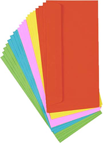 farbige Briefumschläge Din lang Kuvert (DIN lang | 200 (10x 20Stk), Mehrfarbig)