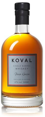 Koval I Four Grain Single Barrel Whiskey I 100% organische Rohstoffe I 47% Vol. I 500 ml