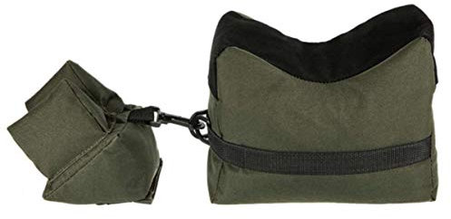 Liuer Vorderschaftauflage,Vorne & Hinten Gewehrauflage,Ungefüllt Portable Gewehr/Luftgewehr Auflage Auflage Waffenauflage für Outdoor Jagd,Schießstand,Schießsport Zielschießen Üben (Armeegrün)