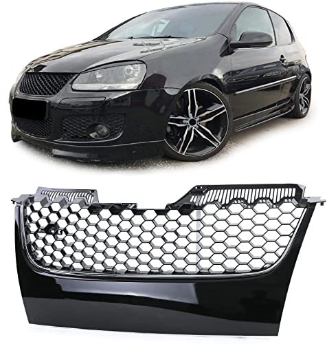 Sport Waben Kühlergrill ohne Emblem mit Chromleiste für VW Golf 5 GTI 03-09