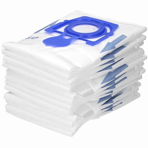 Wessper Lot de 12 sacs d'aspirateur synthétiques compatibles avec Zelmer Odyssey Protecto Meteor 2 Aquawelt 2000, 2010, 49.4000 Cobra Flip Aquos Aquario Elf Explorer Twix Voyager Roto Bonus