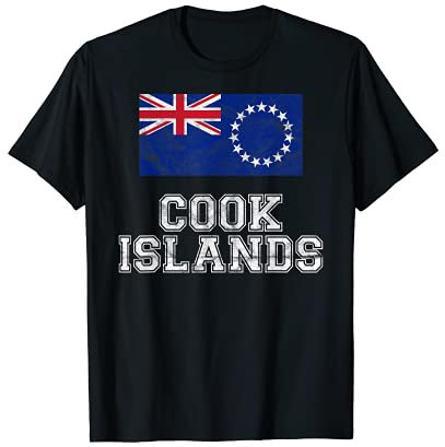 Cook Islands Flagge Cookinseln Männer Frauen Kinder T-Shirt