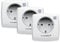 Homematic IP Smart Home 3er-Set Schalt-Mess-Steckdose, Steckdose misst Strom, digitaler Zwischenstecker Steuerung per App, Alexa & Google Assistant, Energie sparen, 157337A0