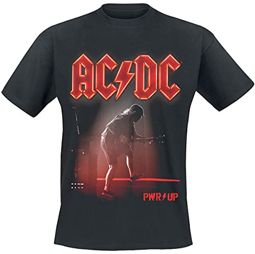 AC/DC PWR UP Angus Live Männer T-Shirt schwarz M 100% Baumwolle Band-Merch, Bands, Nachhaltigkeit