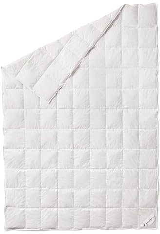 Koru Style Superior Daunen Bettdecke 155x220 cm – 90% Landdaunen / 10% Federn – leichte Sommerdecke 155x220 cm – Daunendecke 155x220 cm – Made in Germany – Wärmeklasse 1 (leicht)