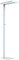 NCC-Licht LED Stehleuchte Lara Silber Up & Down 2 x 40W 8800lm Neutralweiß 4000K UGR<17 dimmbar