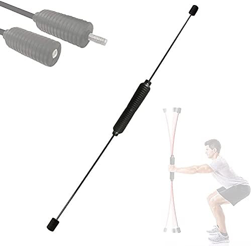 Barre vibrante de Fitness Barre de remise en forme amovible pour balançoire barre d'entraînement en force aérobic barre élastique en fibre de verre barre oscillante pour l'entraînement par Vibrat