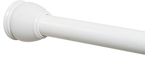 Zenna Home Duschstange, Aluminium, Weiß, 26-76-inch