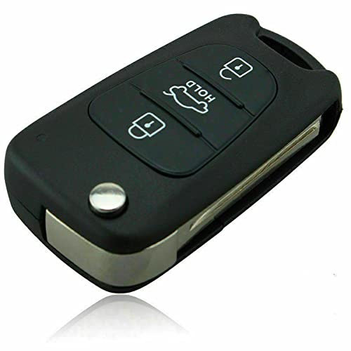 Multibao 3 Button Remote Flip Key Fob Case Folding Shell Replacement Flip Shell Cover Fit For KIA Rondo Sportage Soul Rio