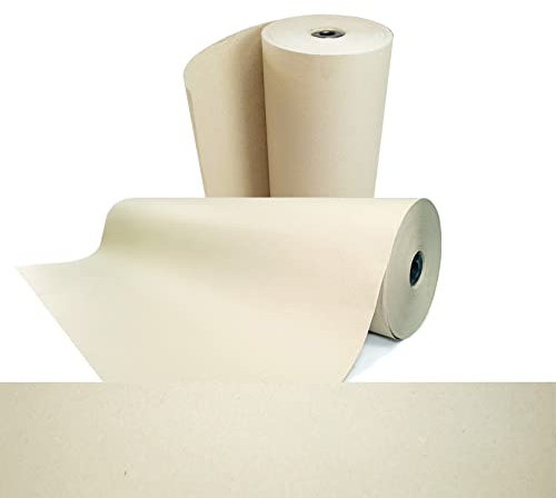 Lot de 2 rouleaux de papier kraft - 100 cm x 250 m - rouleaux pour callage/remplissage